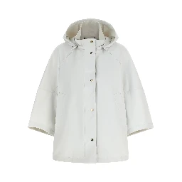 Beige Polyester Shell Jacket
