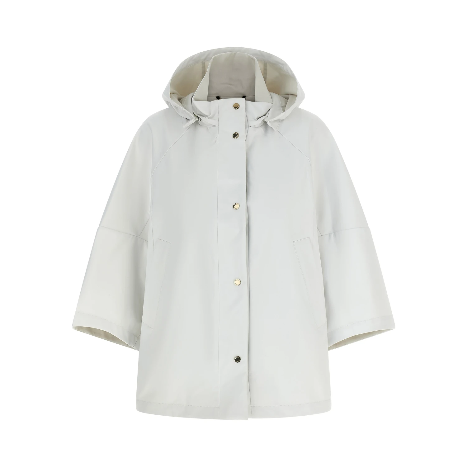 Beige Polyester Shell Jacket