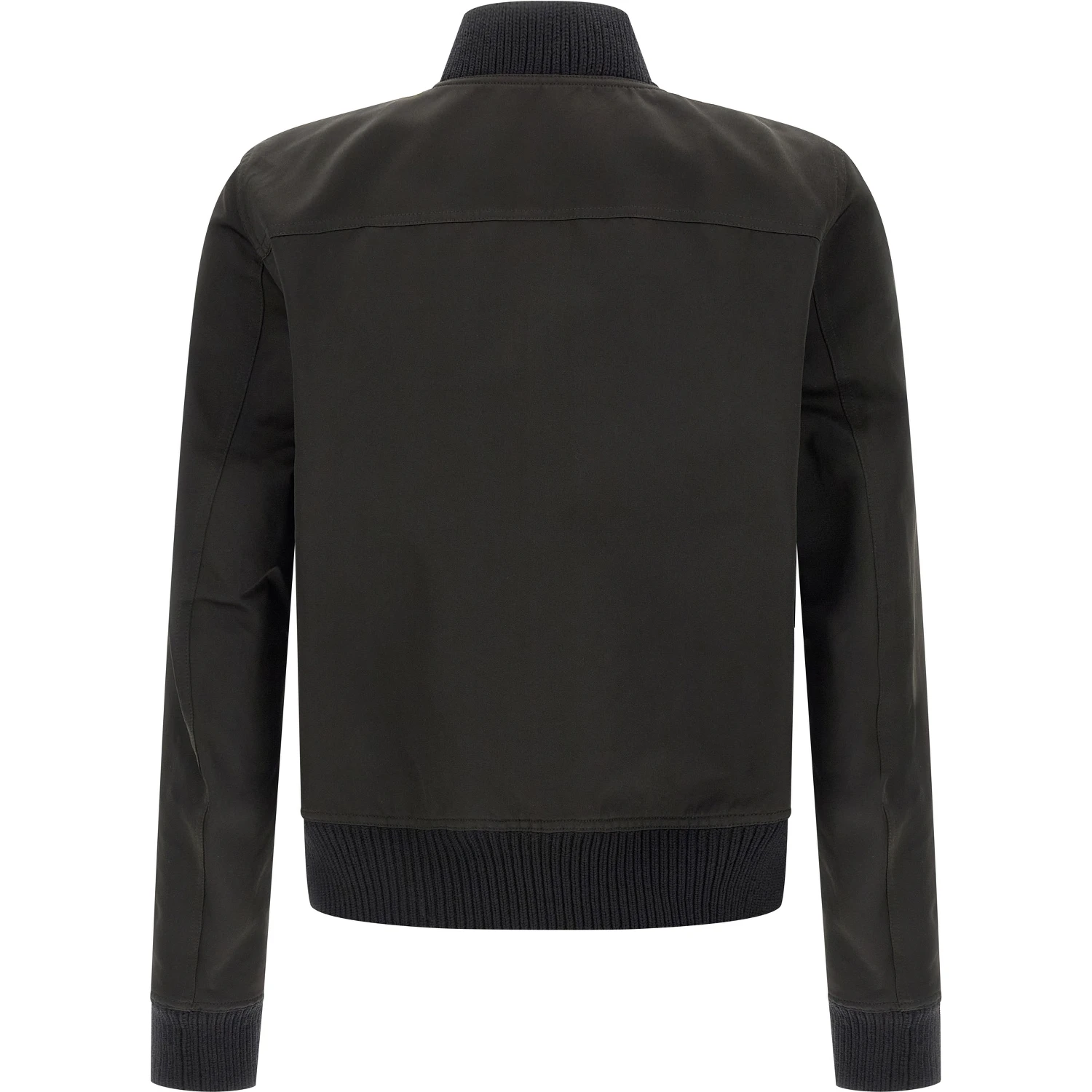 Black Polyester Bomber