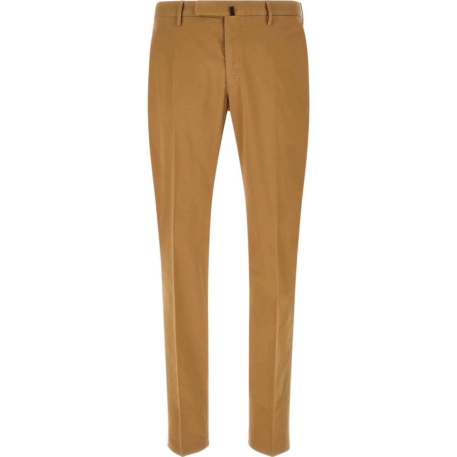 Brown Cotton Casual Pants