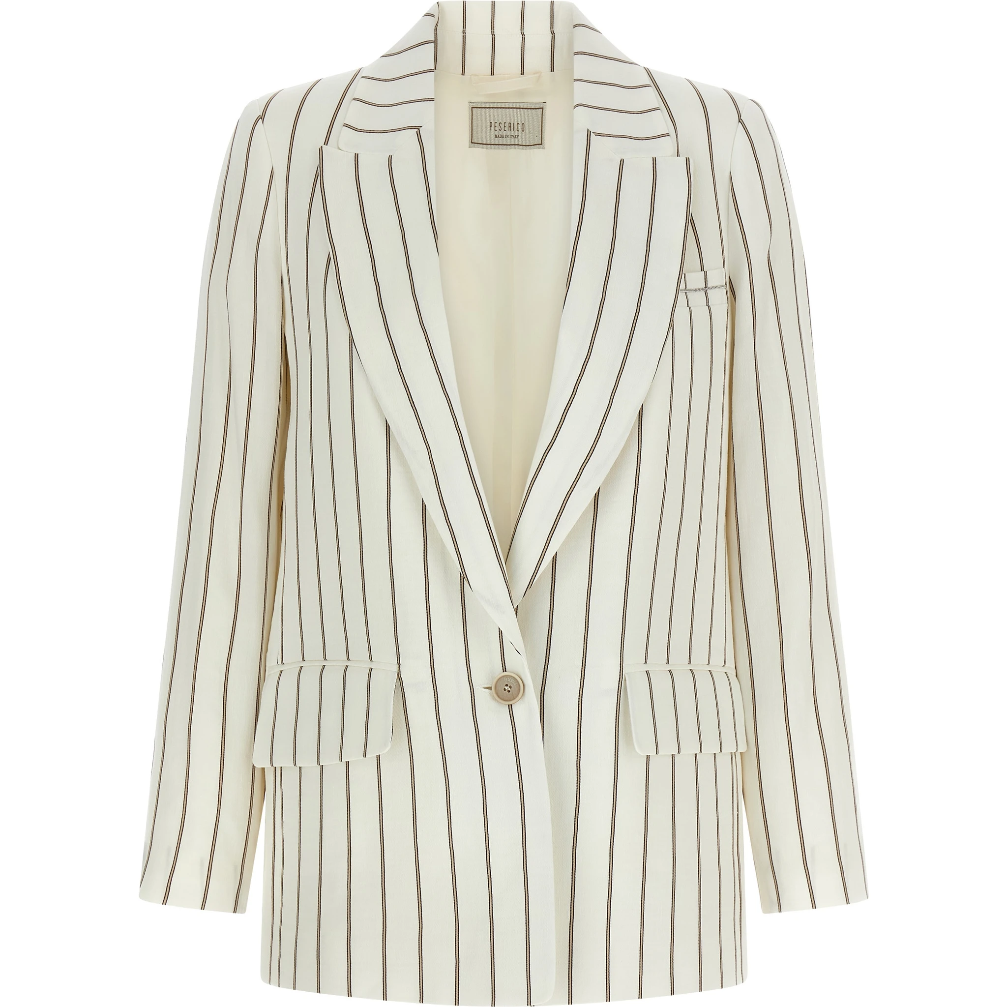 White Linen Blazer