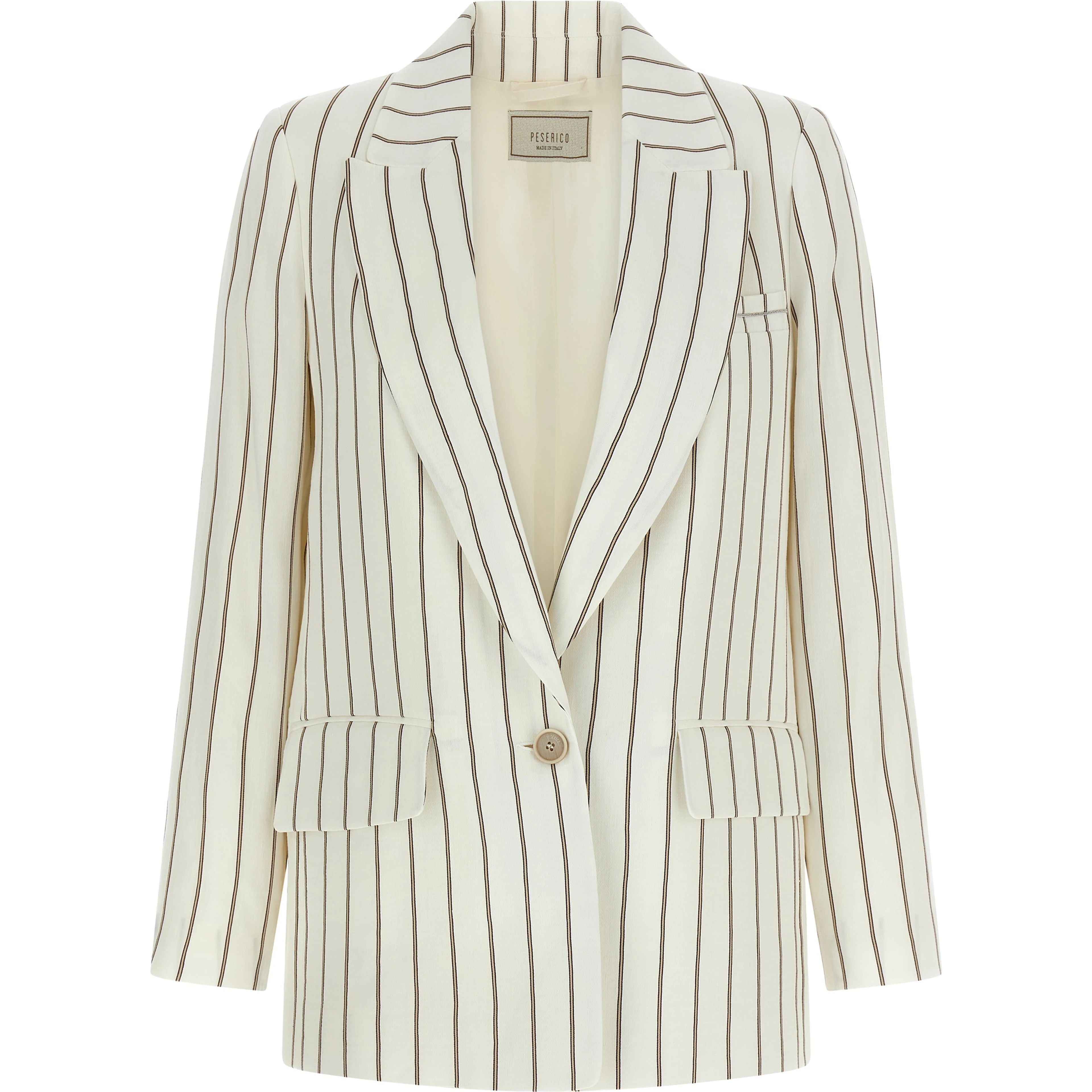 White Linen Blazer