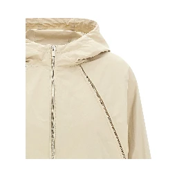 Beige Polyester Shell Jacket