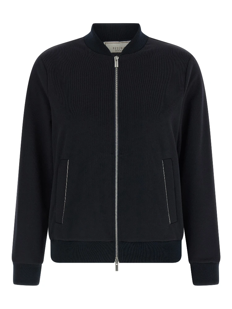 Blue Cotton Bomber