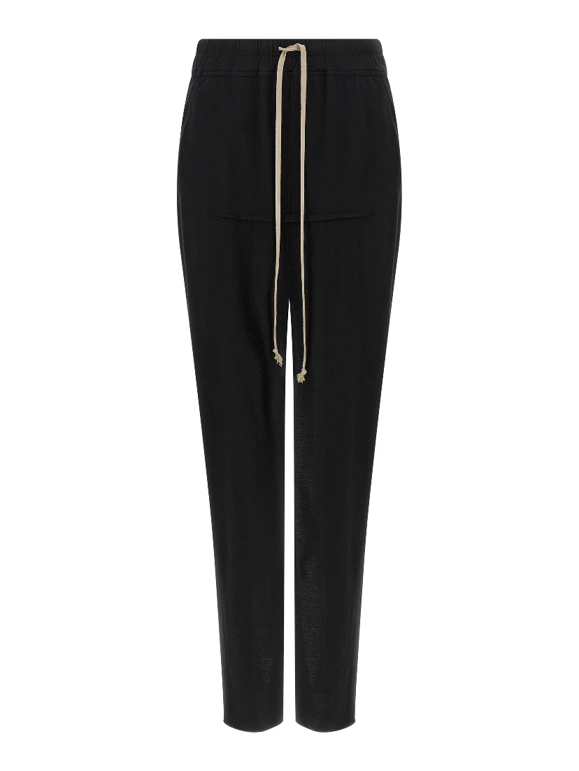 Black Cotton Mini Skirt