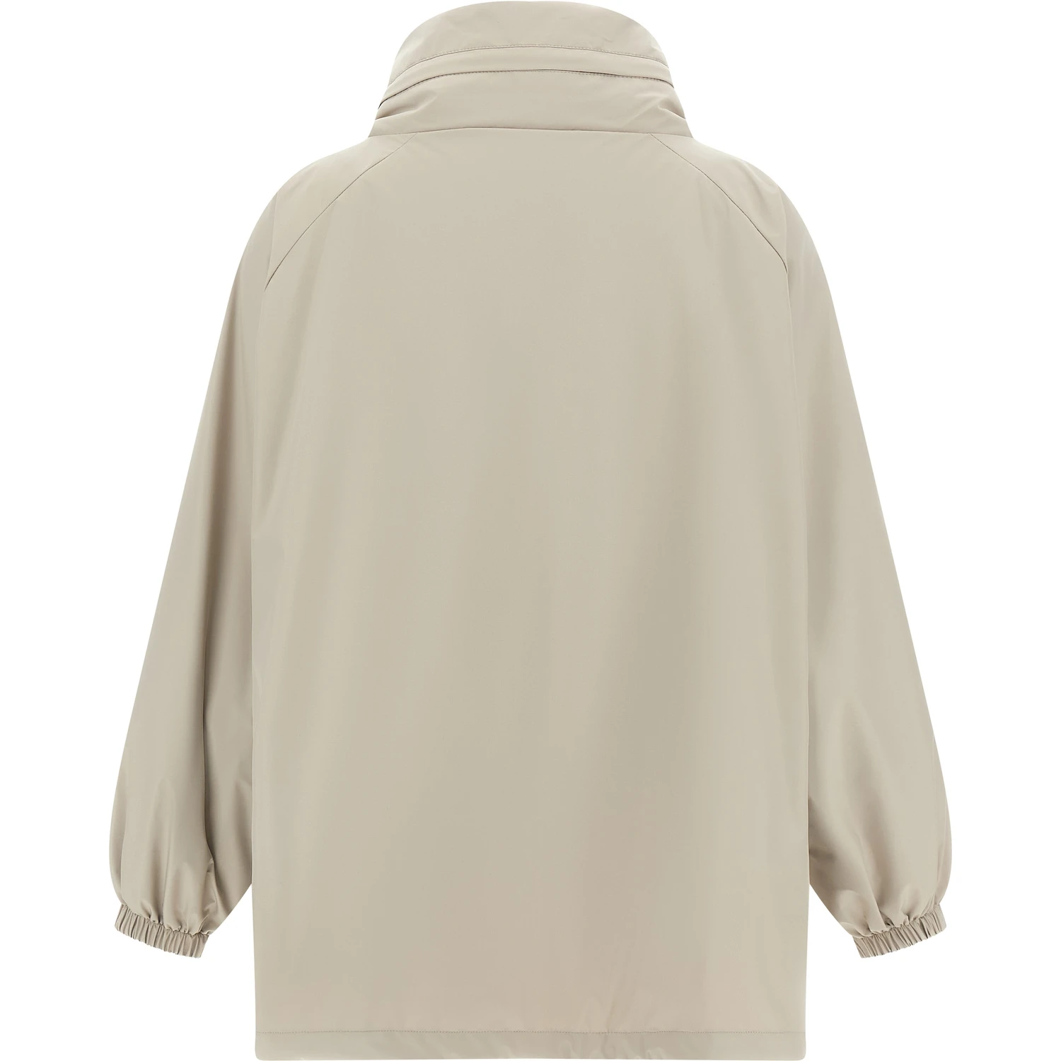 Gray Polyester Shell Jacket
