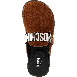 Brown Calfskin Clogs