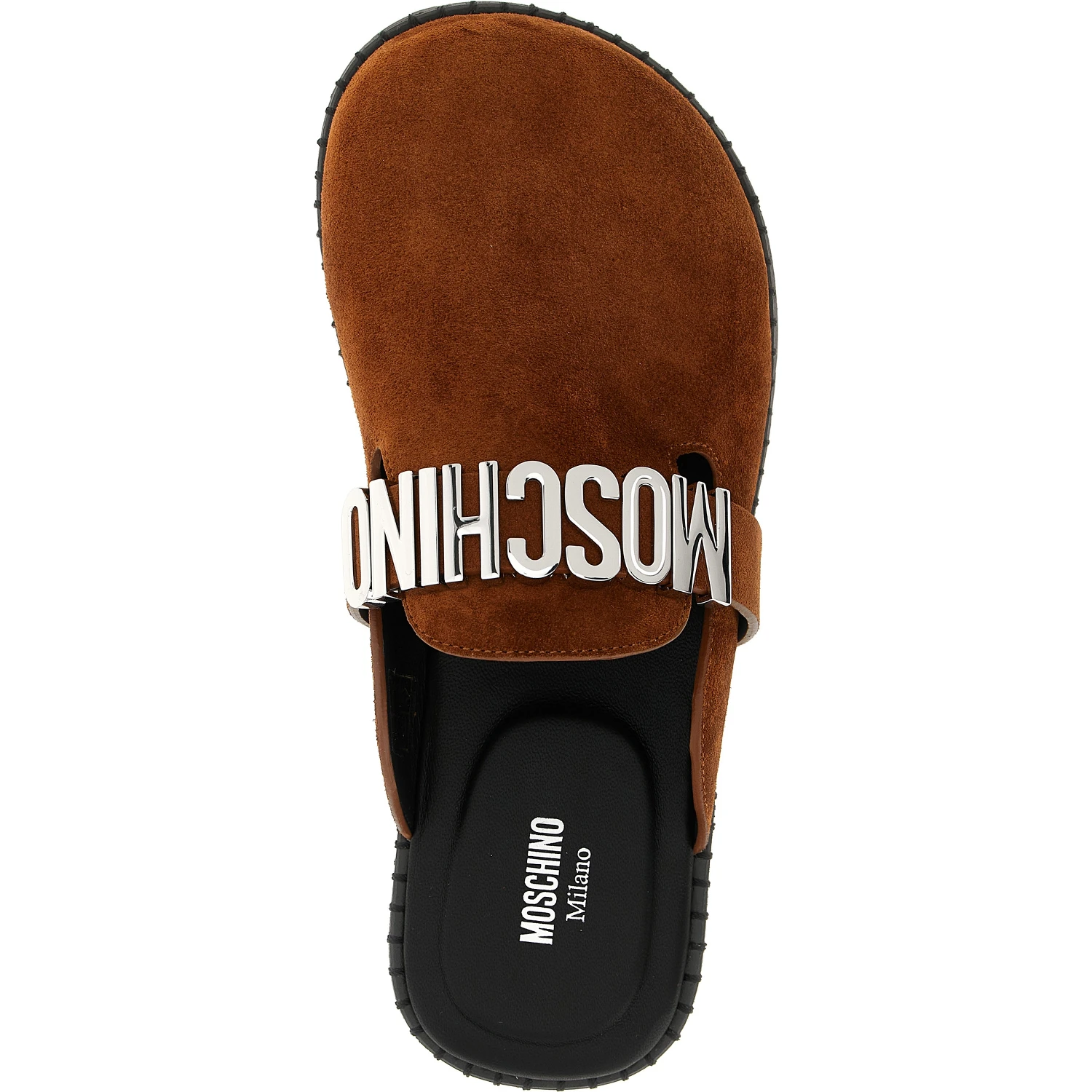 Brown Calfskin Clogs