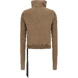 Beige Cotton Sweatshirt
