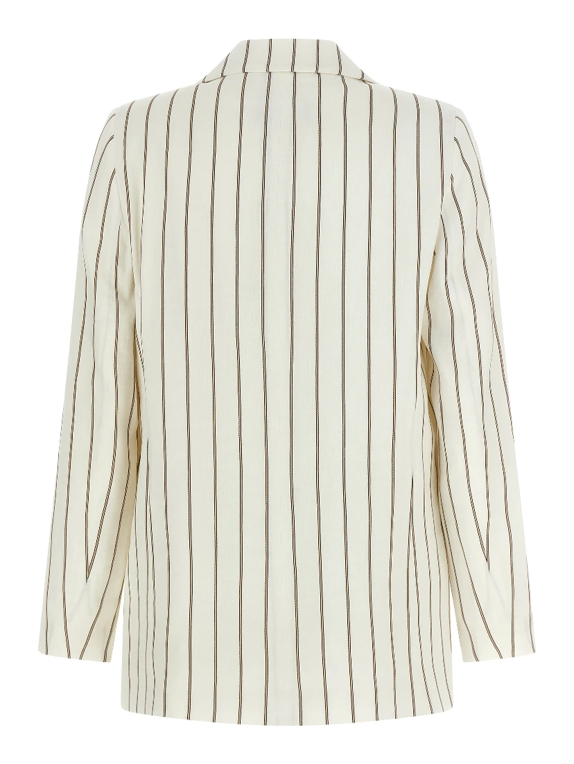 White Linen Blazer