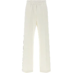 White Cotton Casual Pants