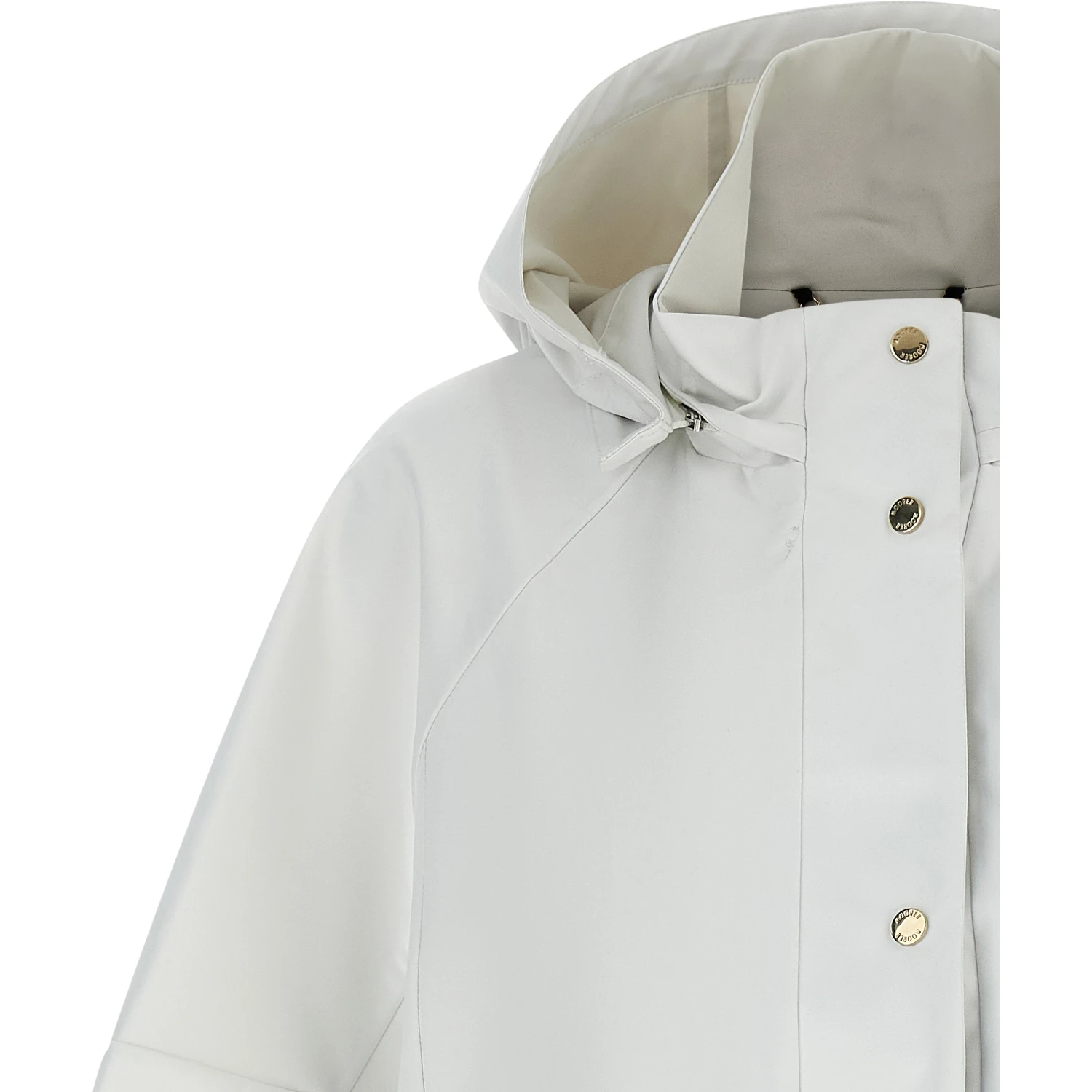 Beige Polyester Shell Jacket