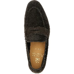 Brown Calfskin Slip-On Loafers