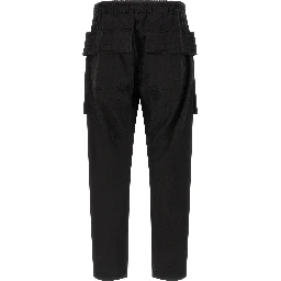 Black Cotton Cargo Pants