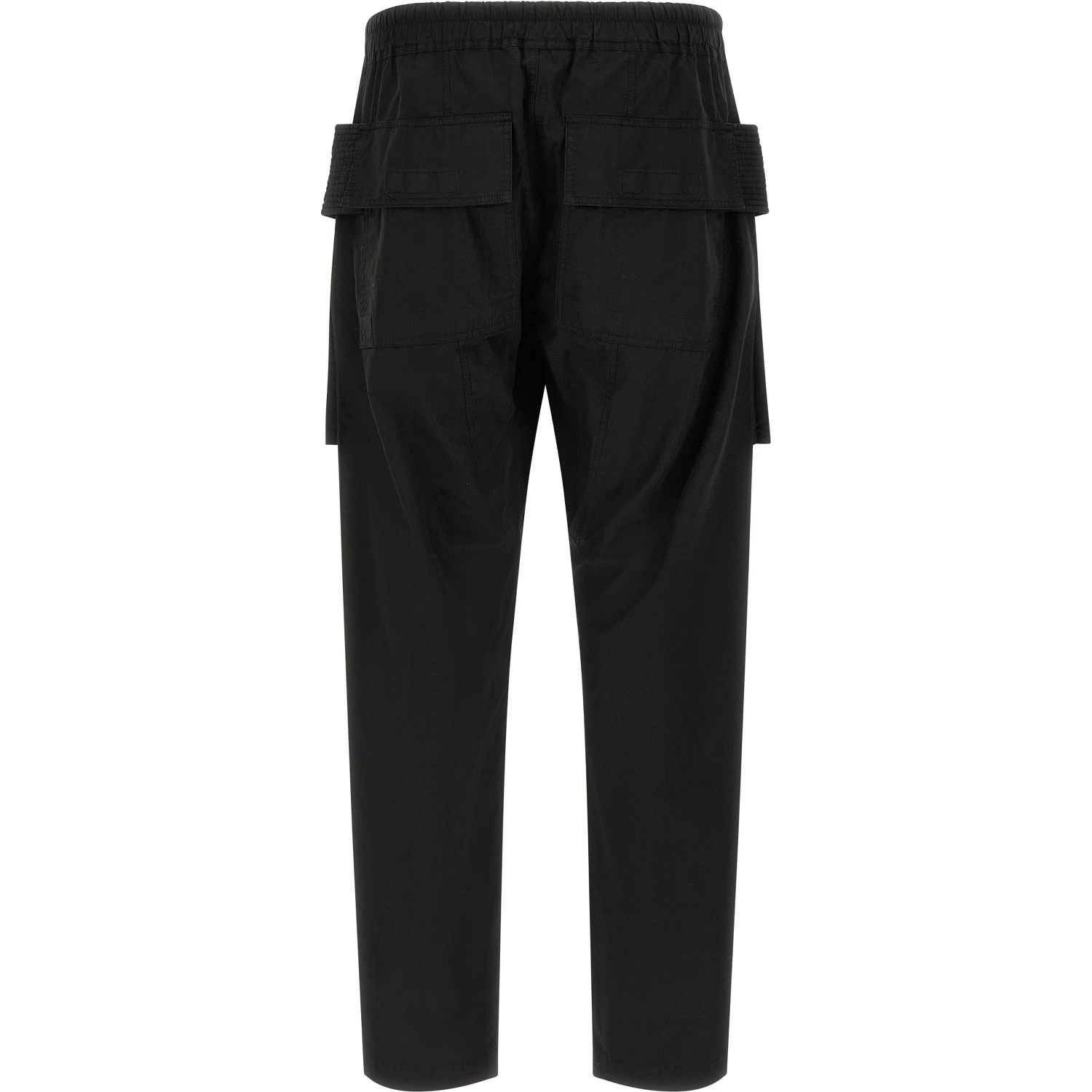 Black Cotton Cargo Pants