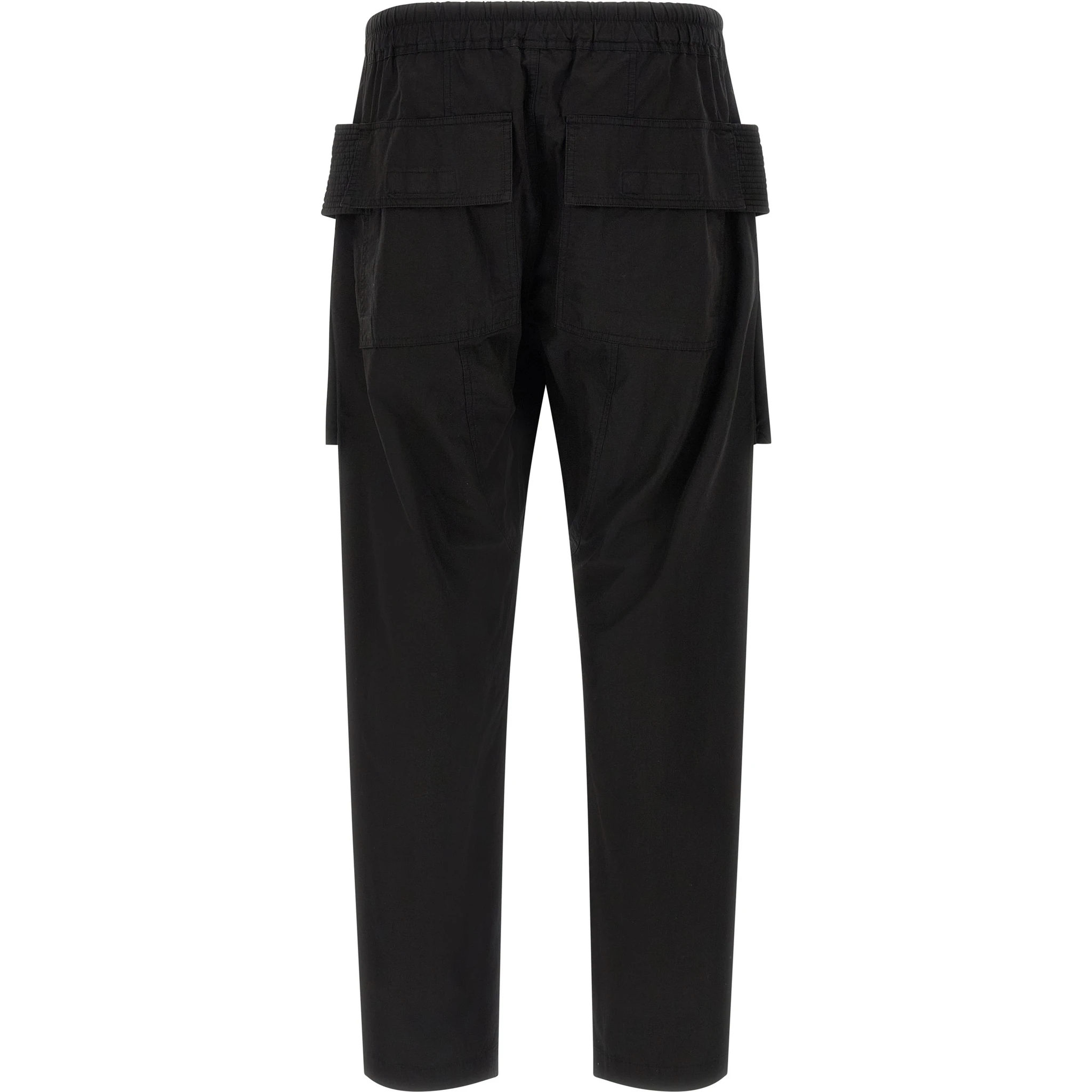 Black Cotton Cargo Pants