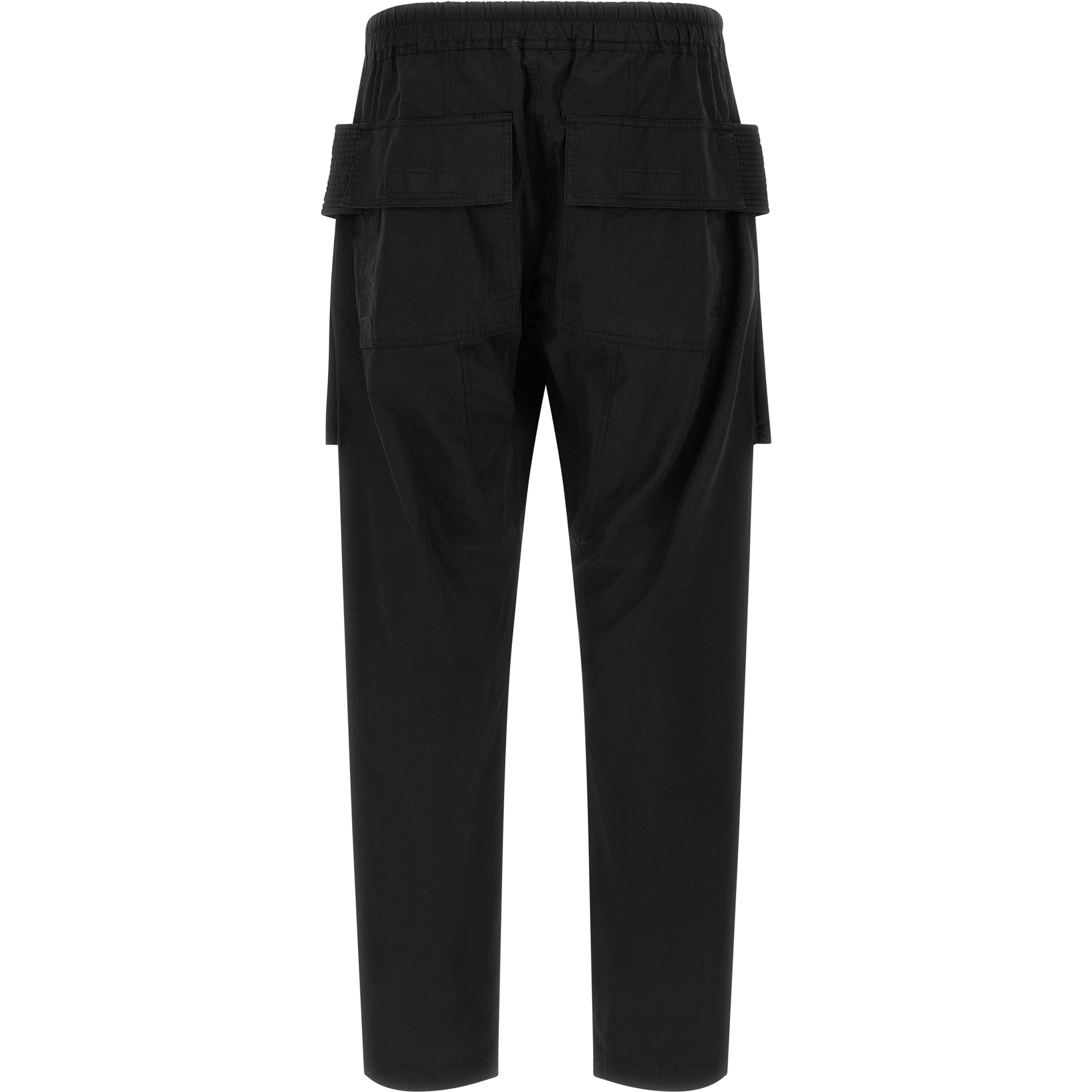 Black Cotton Cargo Pants