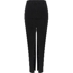 Black Cotton Mini Skirt
