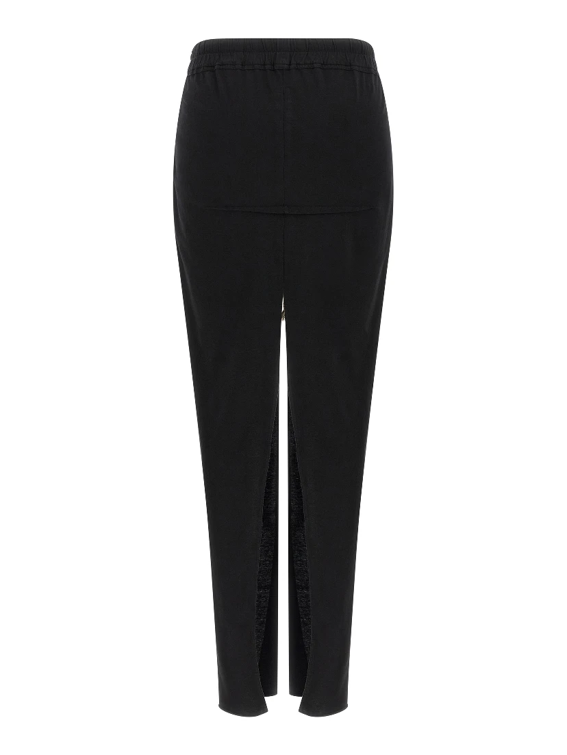 Black Cotton Mini Skirt
