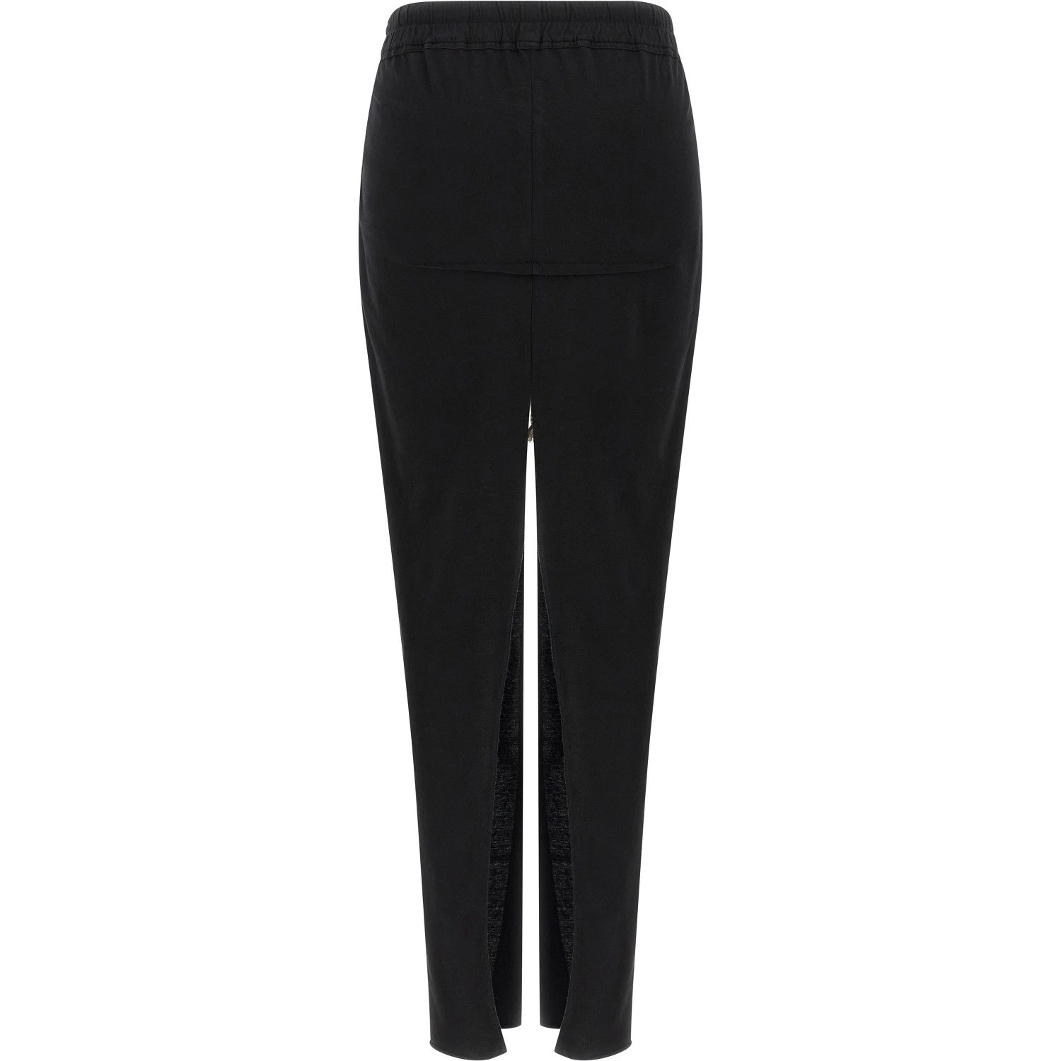 Black Cotton Mini Skirt