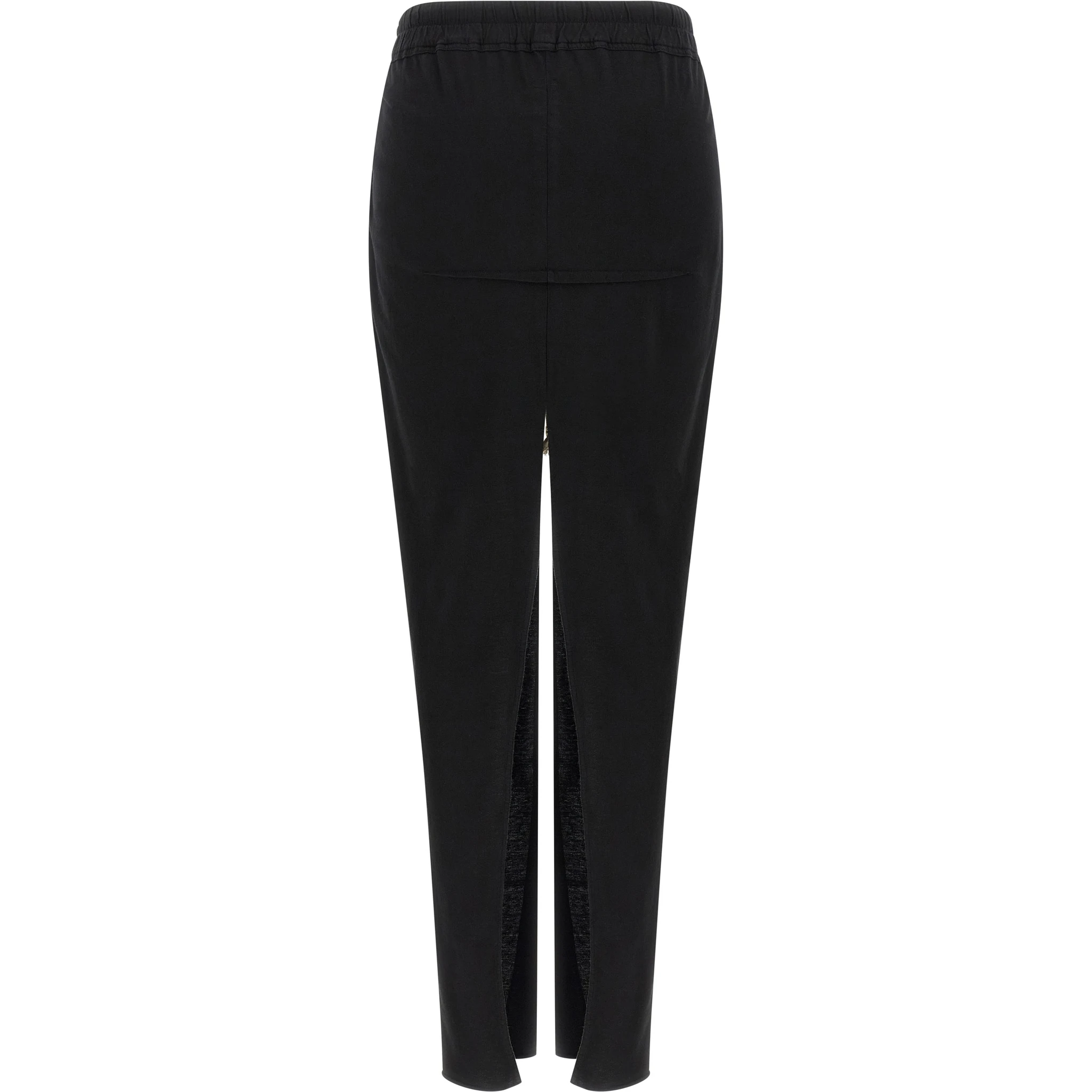 Black Cotton Mini Skirt