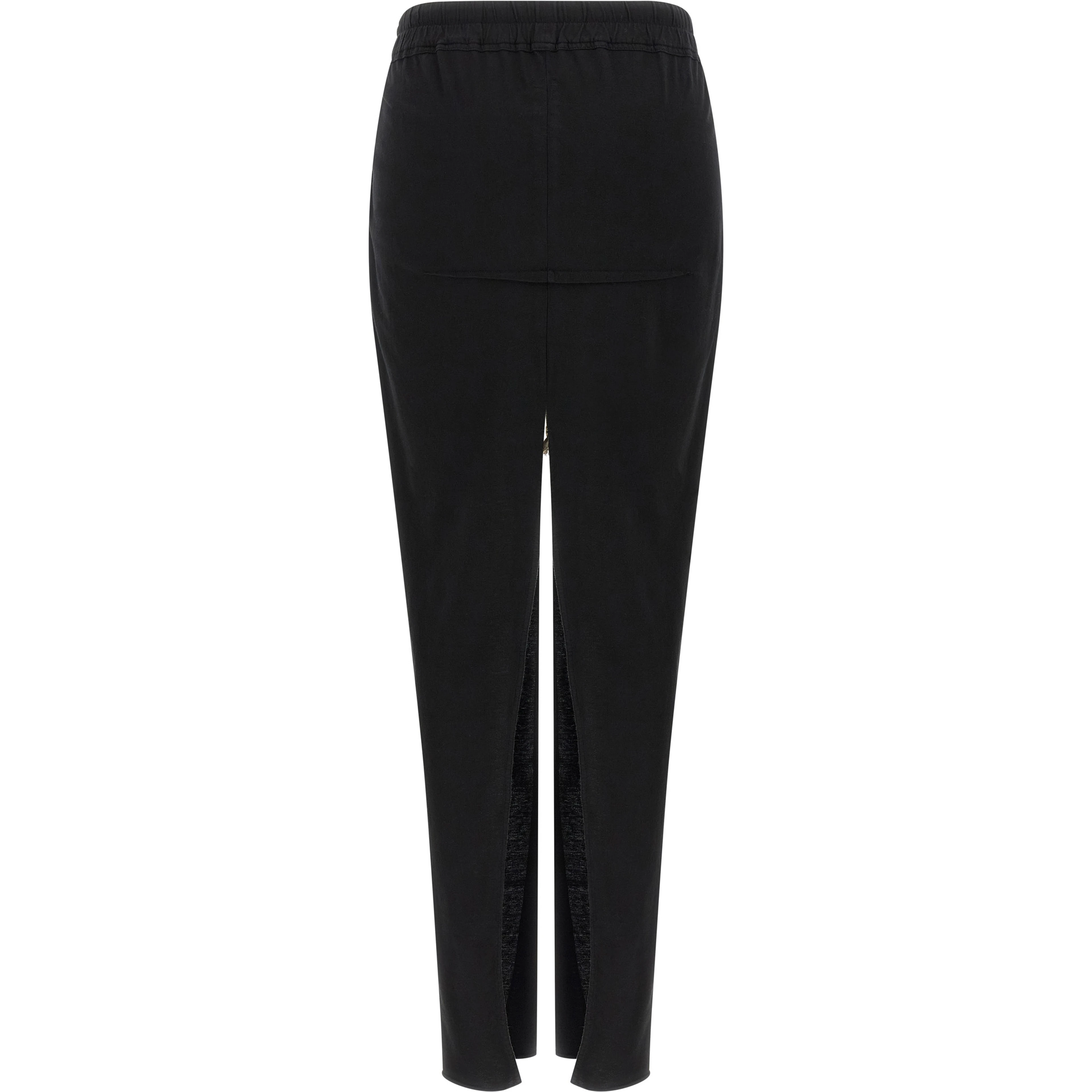 Black Cotton Mini Skirt
