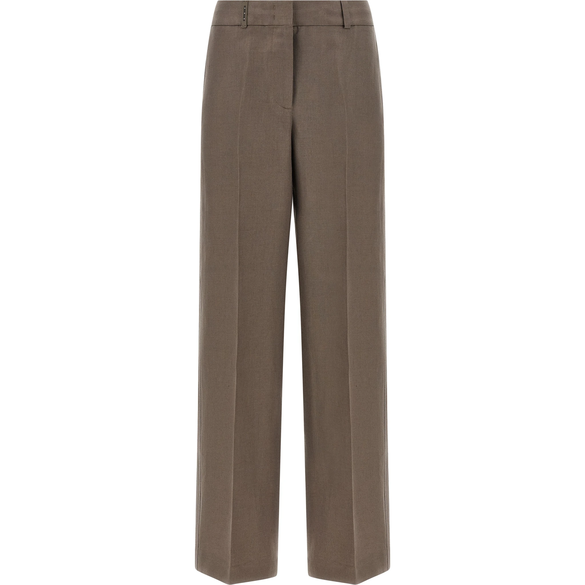 Brown Linen Pants
