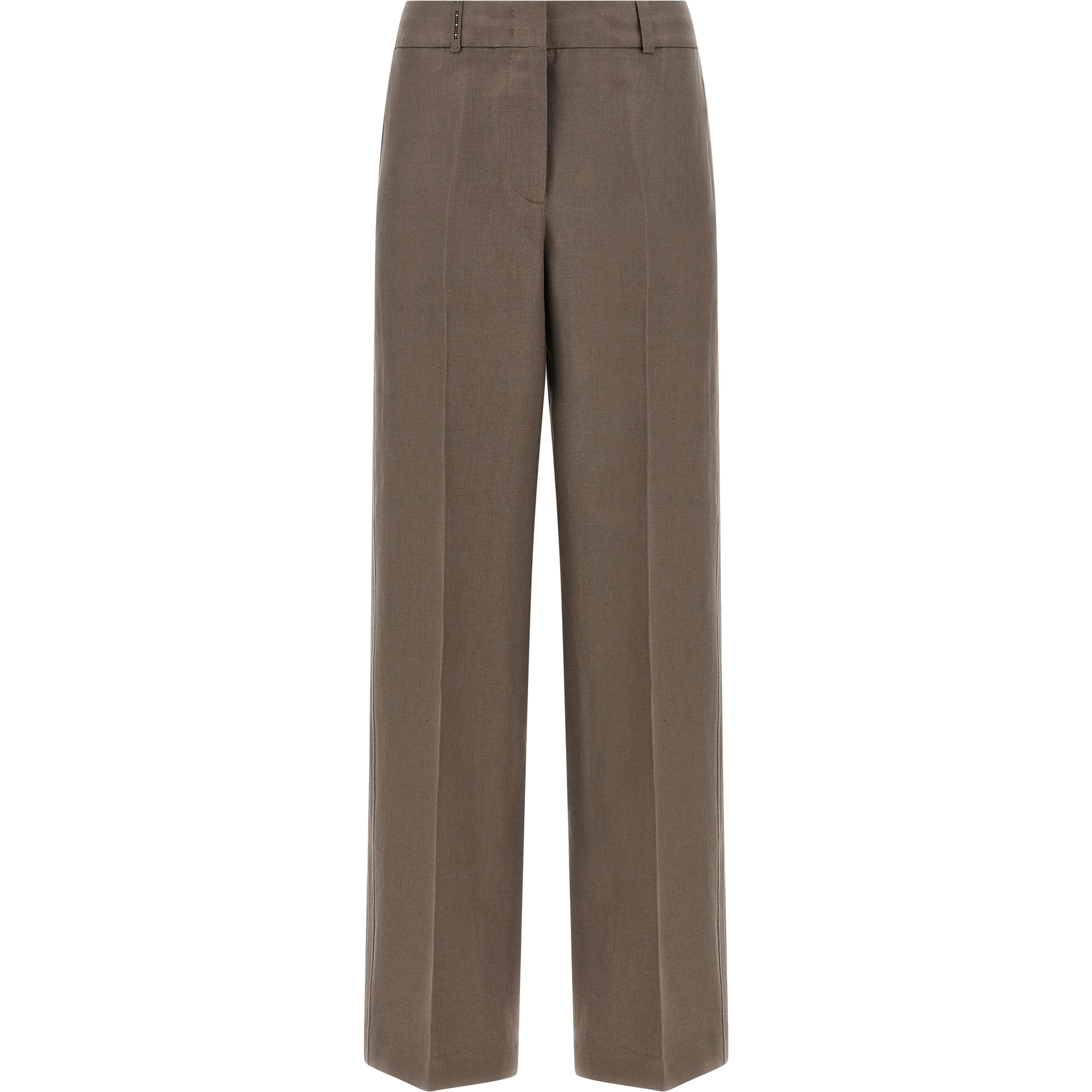 Brown Linen Pants