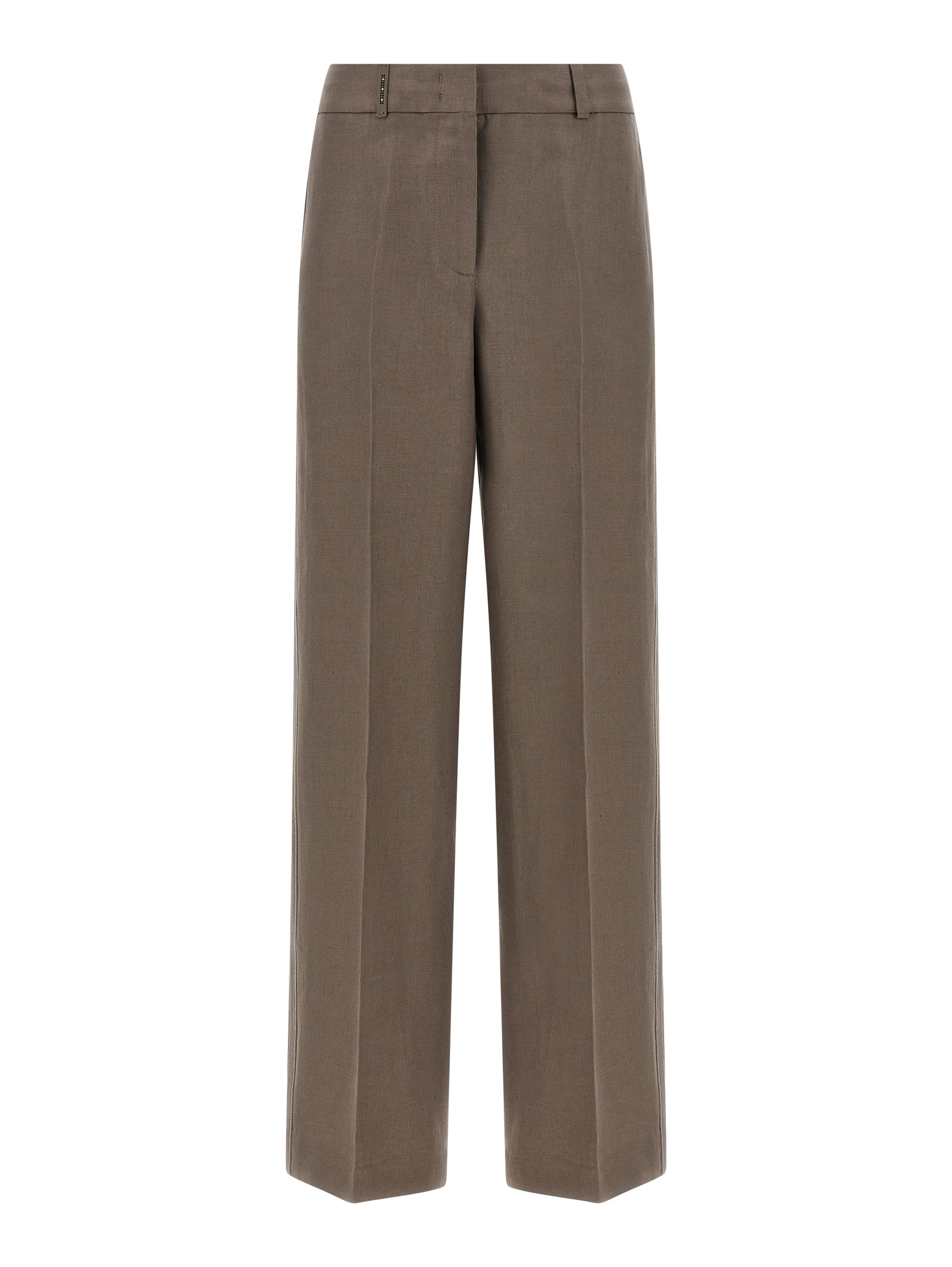 Brown Linen Pants