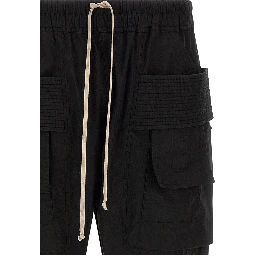 Black Cotton Cargo Pants