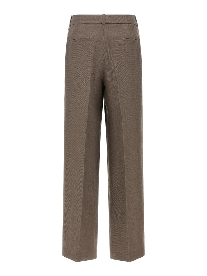Brown Linen Pants
