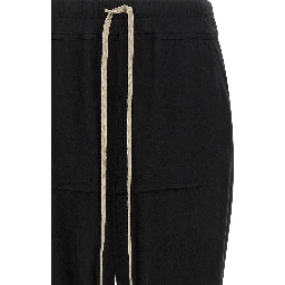Black Cotton Mini Skirt