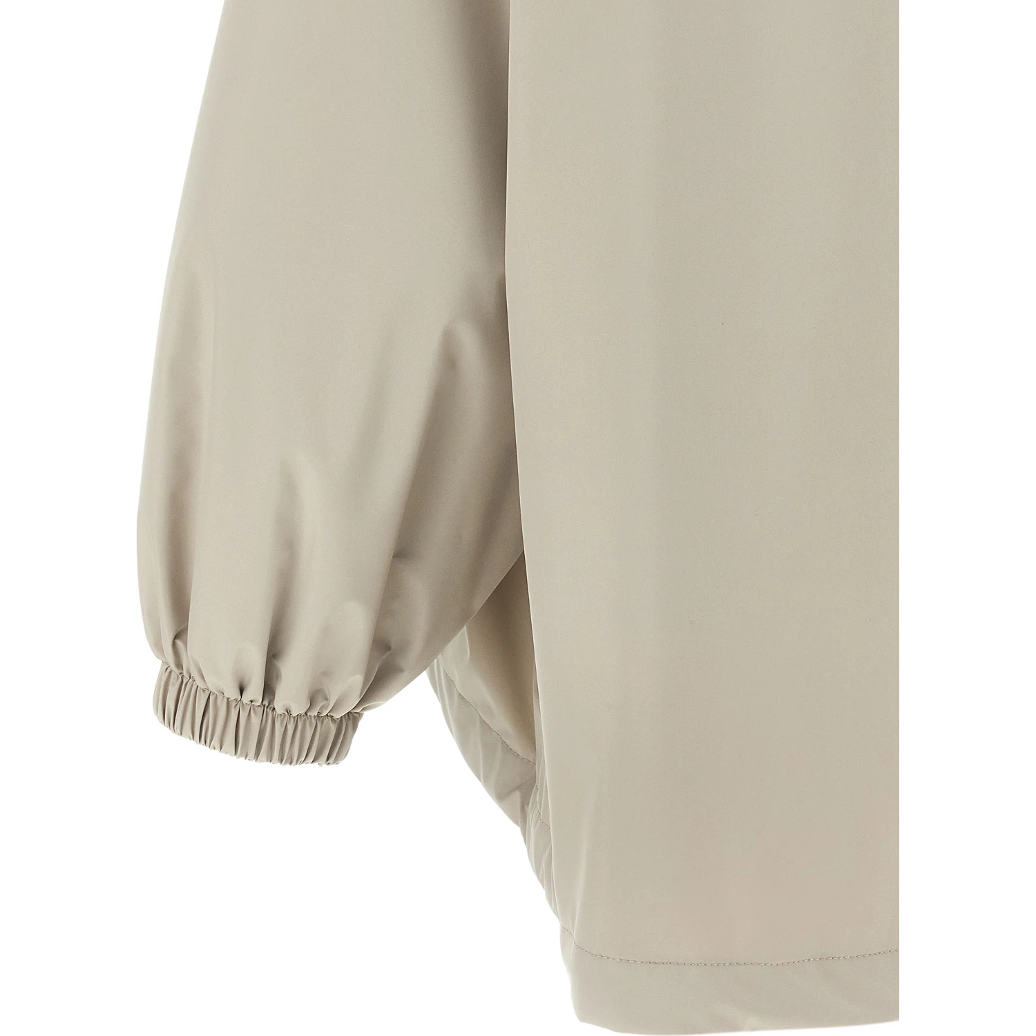 Gray Polyester Shell Jacket