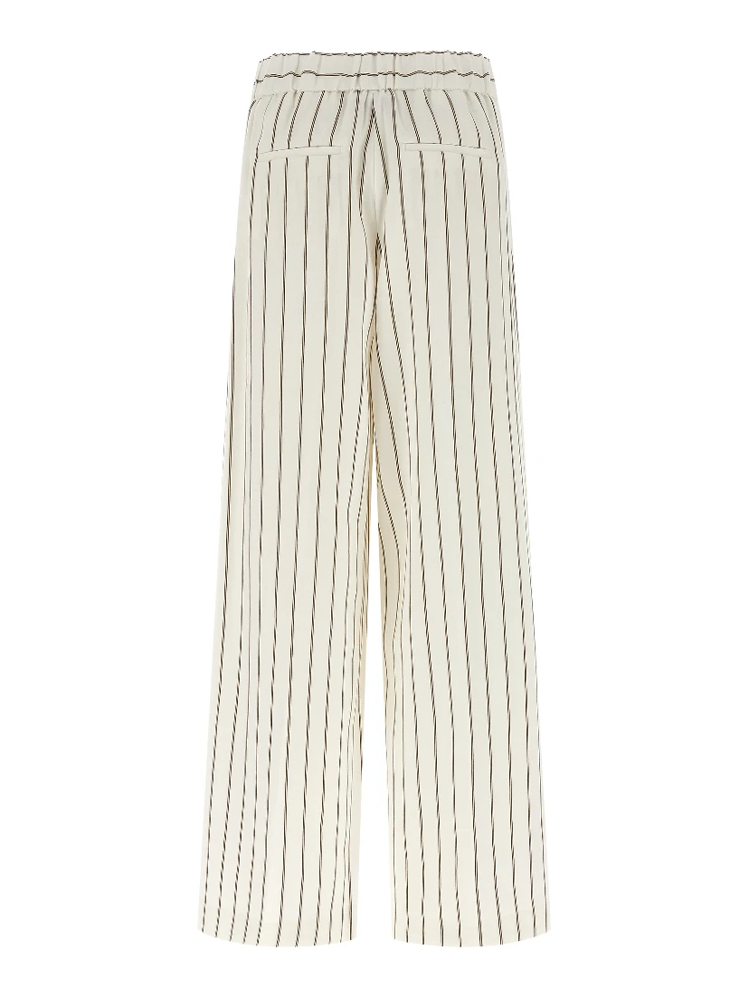 White Linen Casual Pants