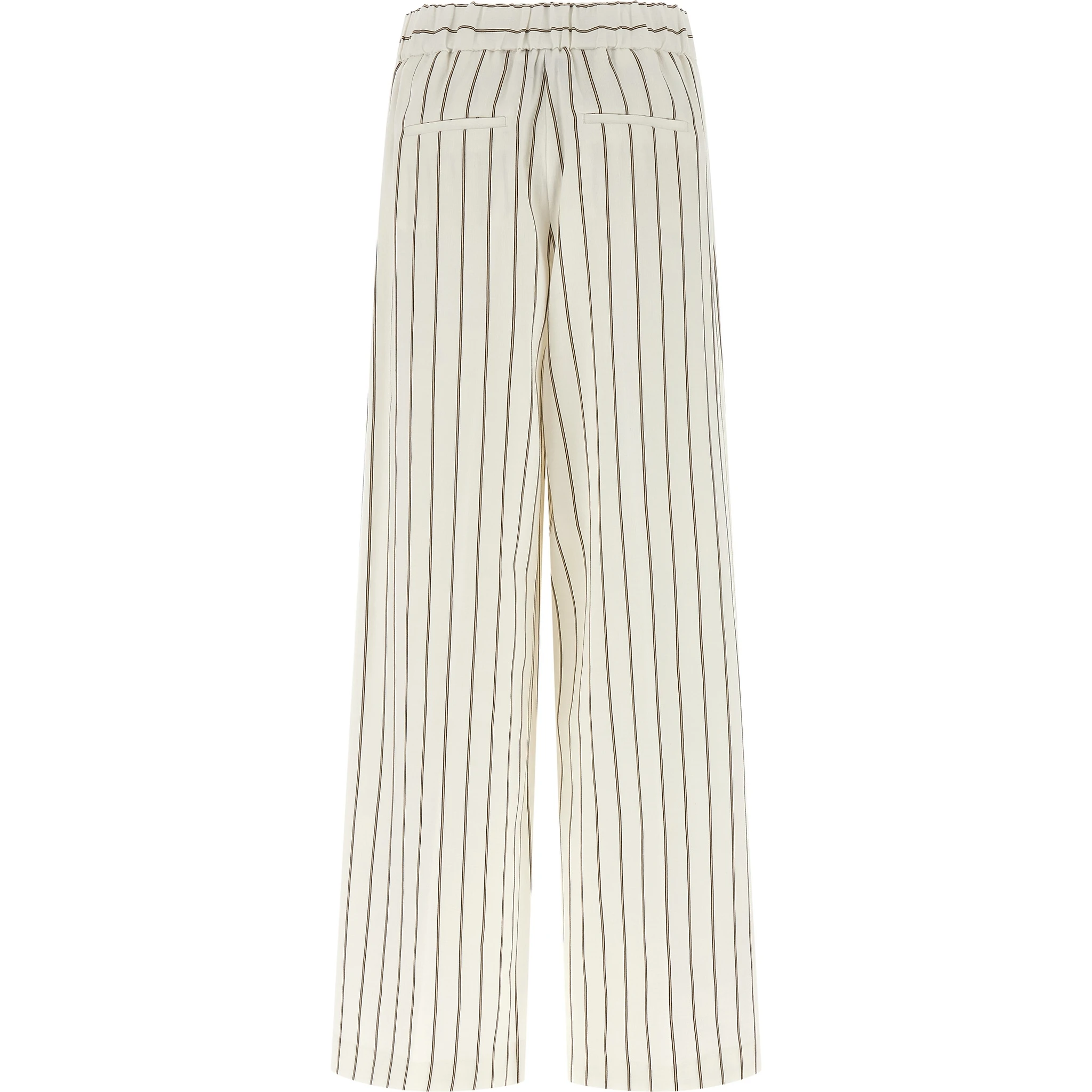 White Linen Casual Pants