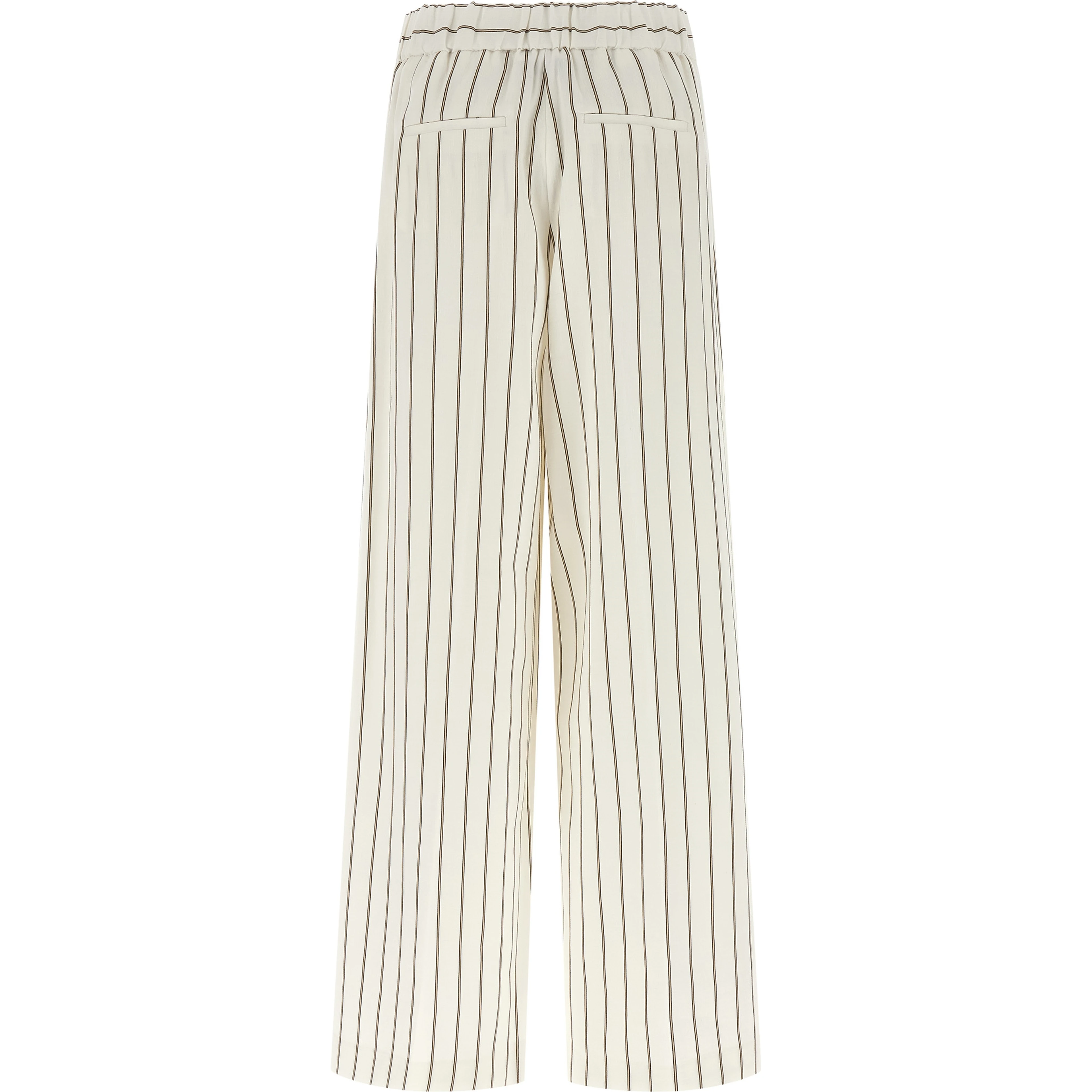 White Linen Casual Pants