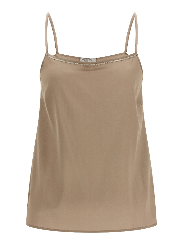Brown Silk Blouse