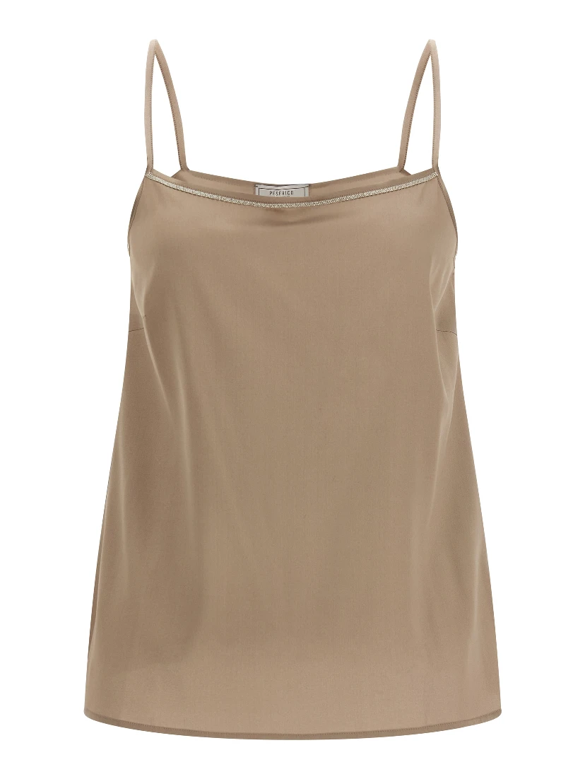Brown Silk Blouse