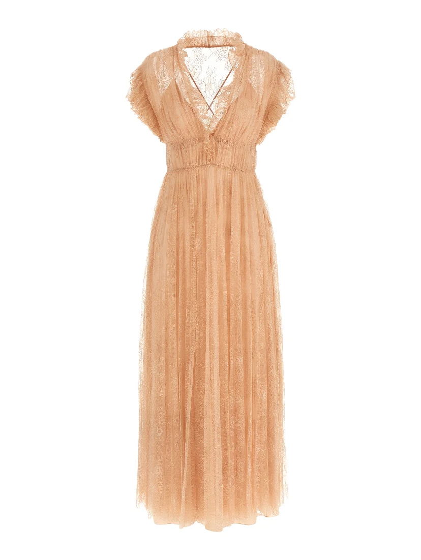Multicolor Polyamide Long Dress