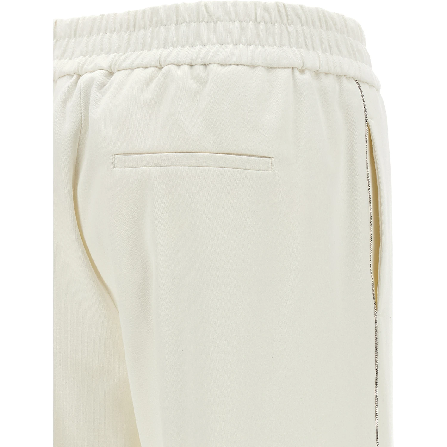 White Cotton Casual Pants