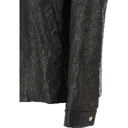 Black Lamb Leather Leather Jacket