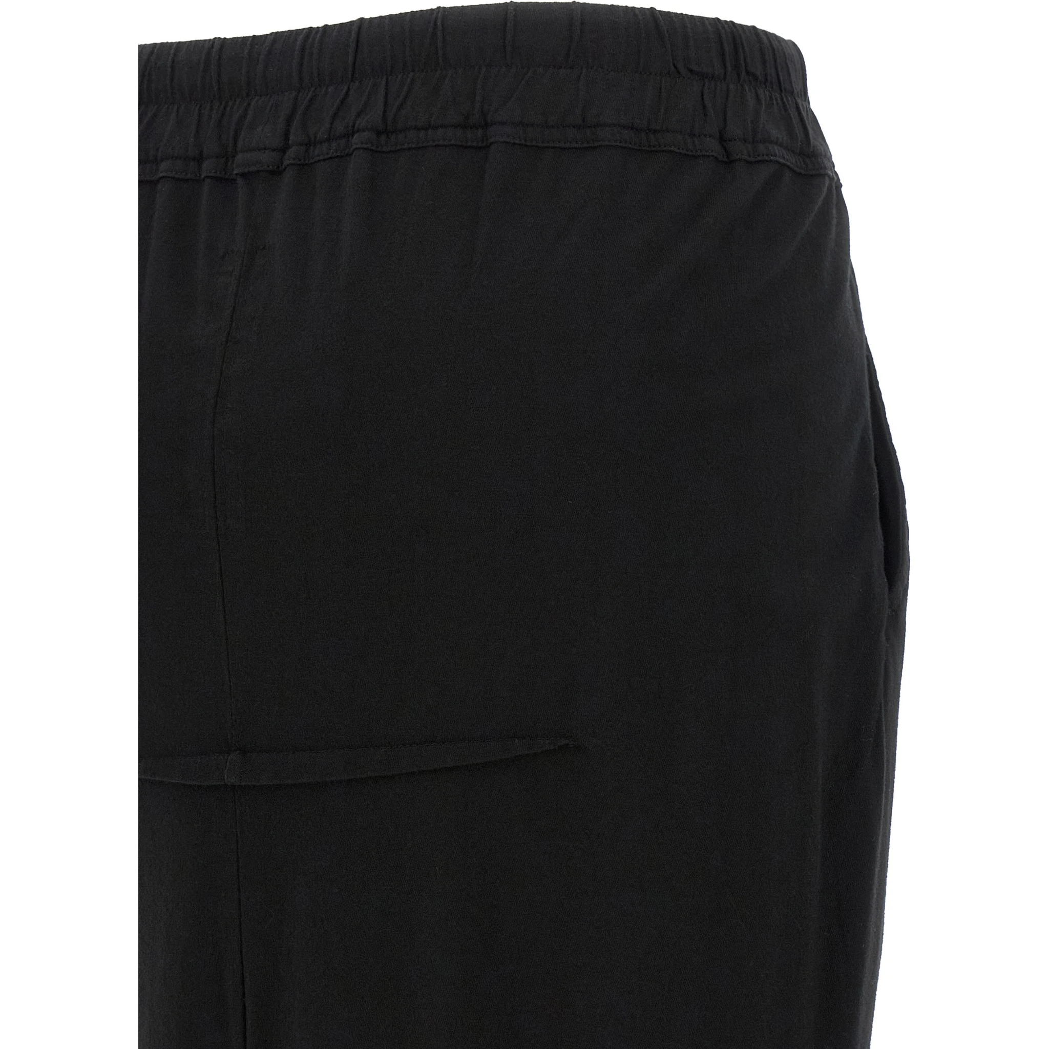 Black Cotton Mini Skirt