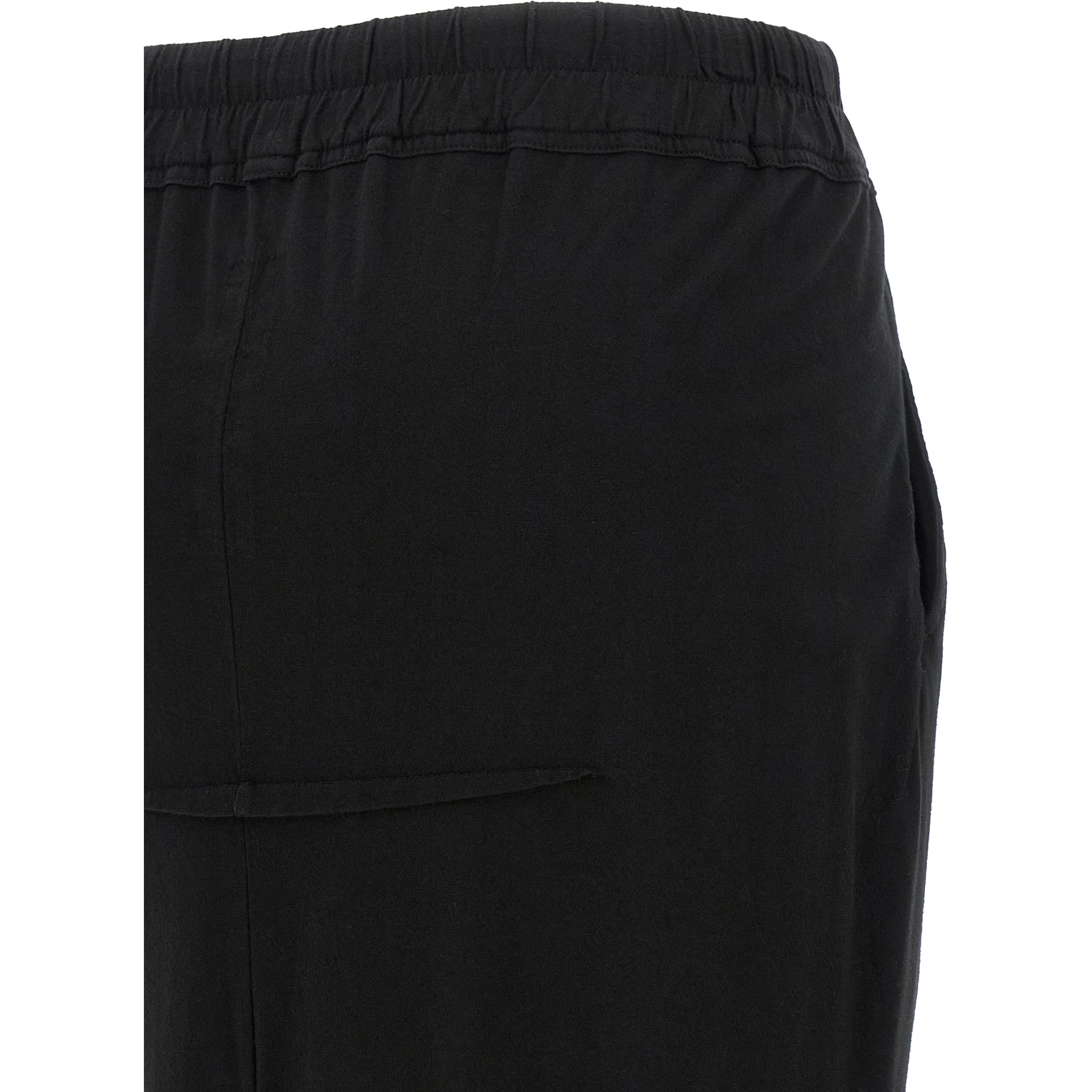 Black Cotton Mini Skirt
