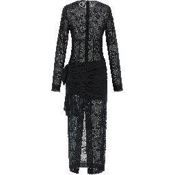 Black Viscose Long Dress