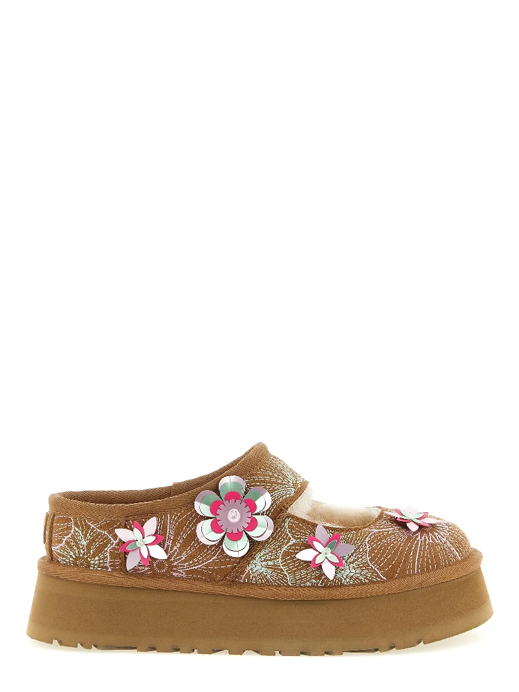 Multicolor Leather Flats