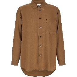 Brown Acetate Blouse