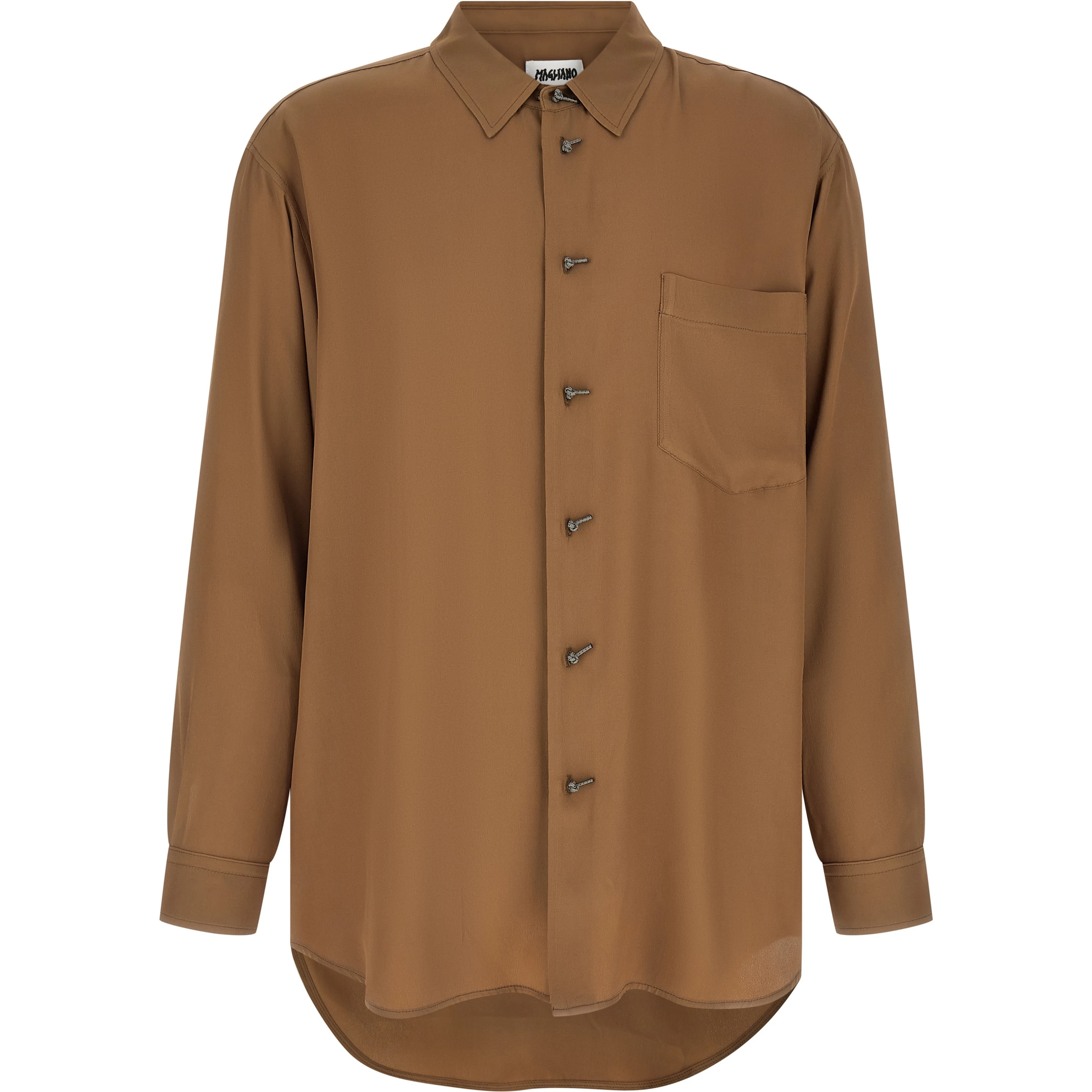 Brown Acetate Blouse