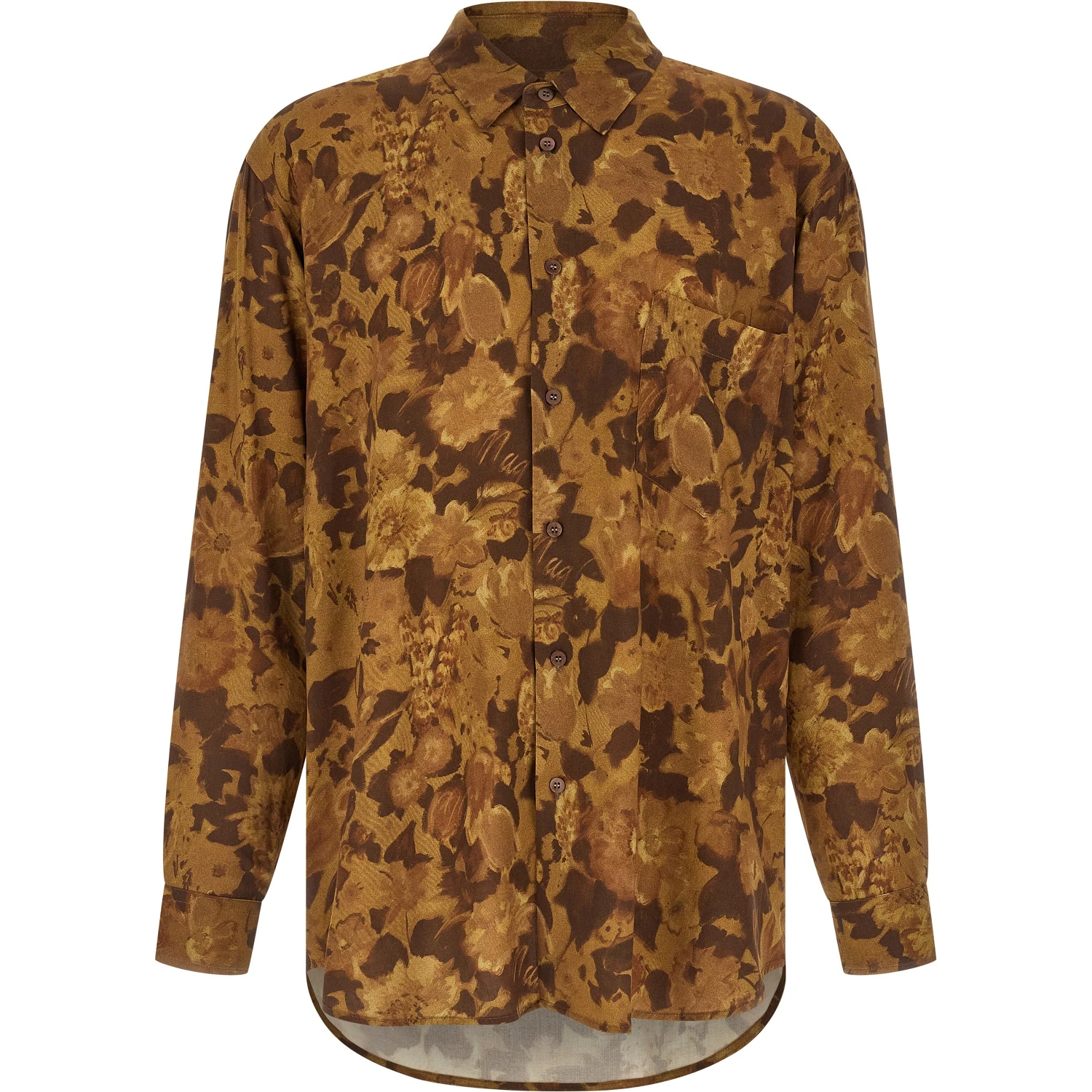 Brown Viscose Blouse