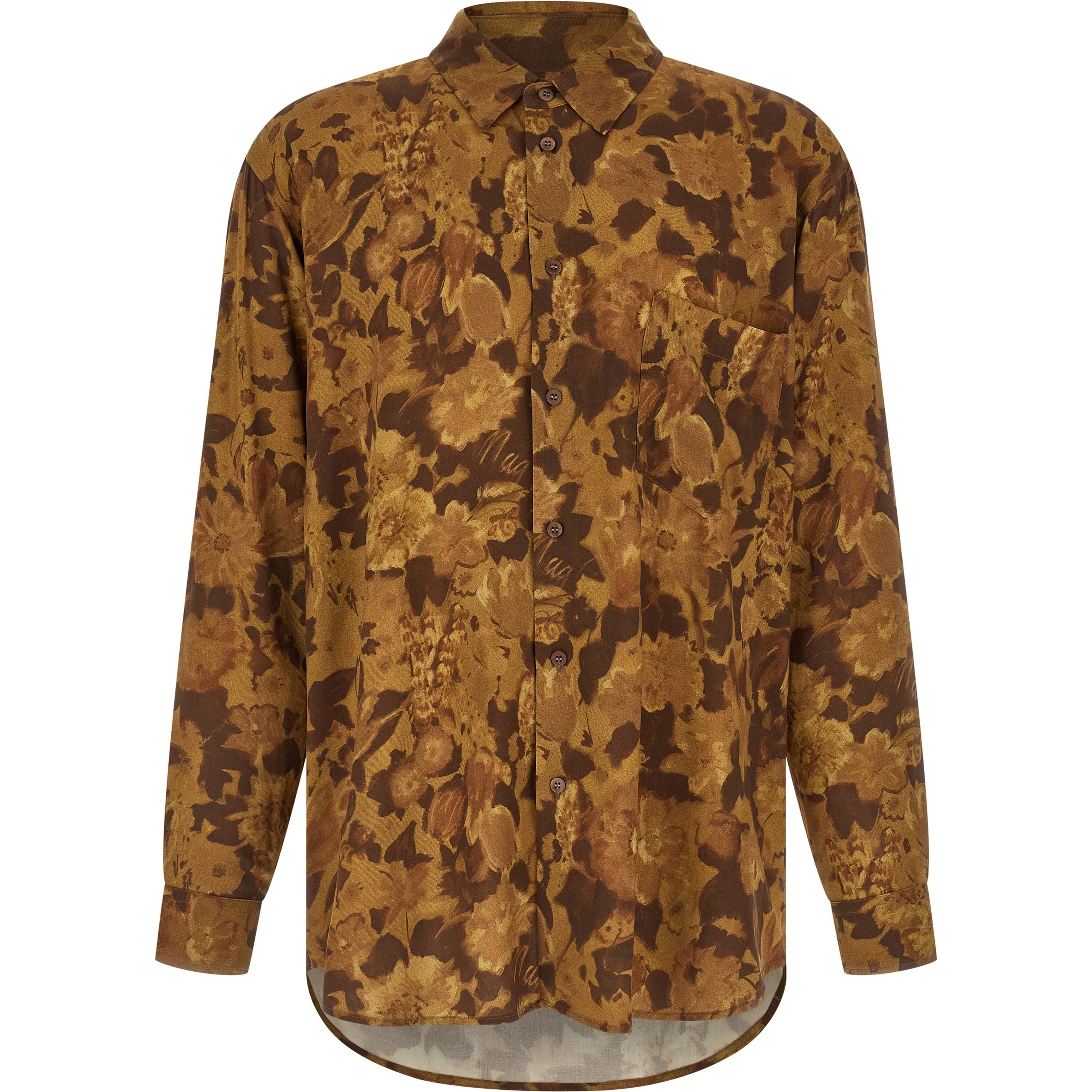 Brown Viscose Blouse