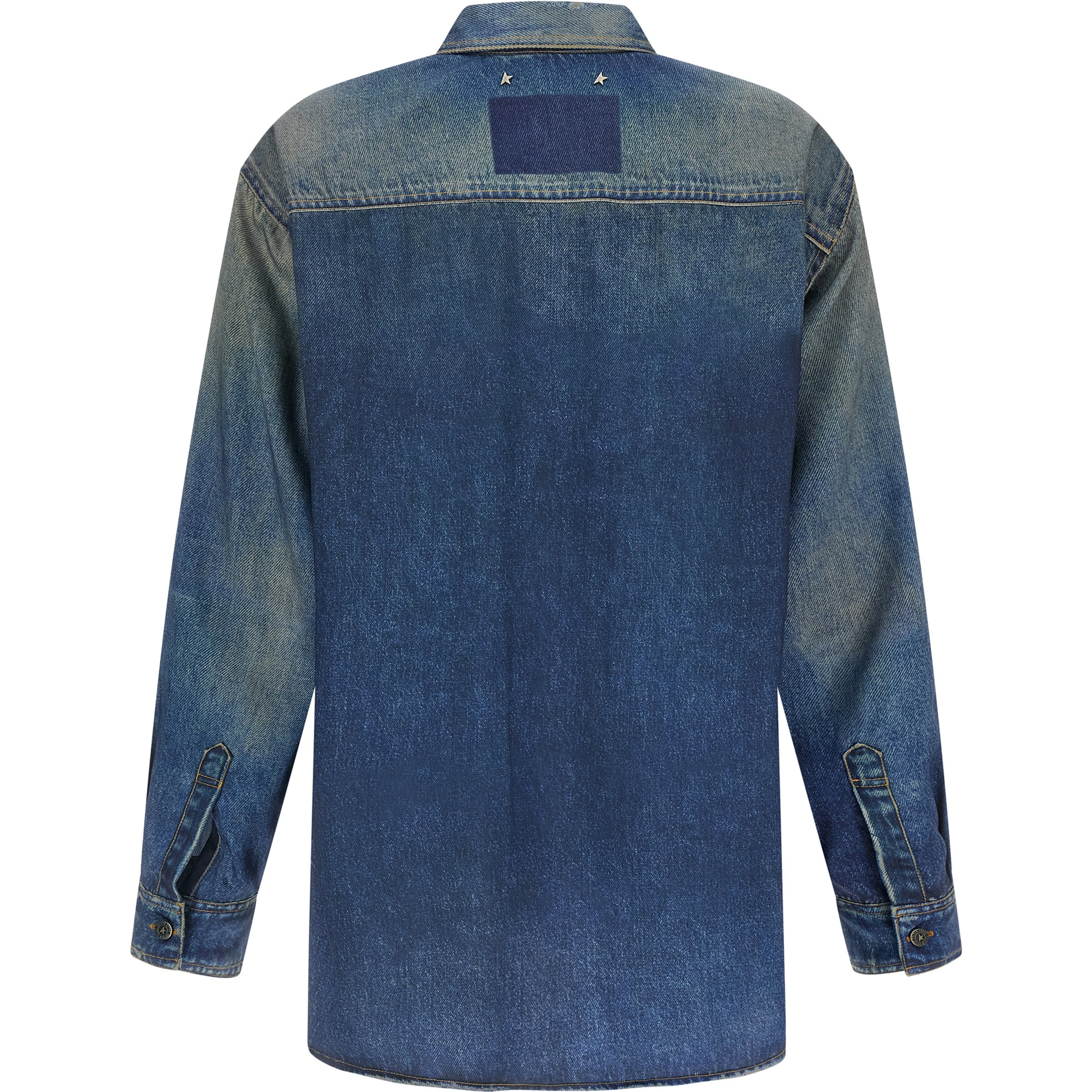 Blue Polyester Blouse